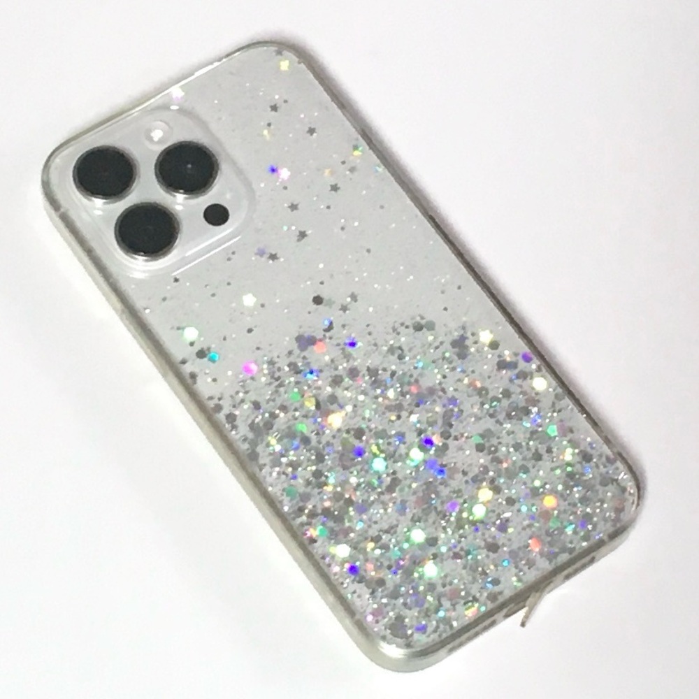 iPhone 15Pro Max Iridescent Chunky Glitter Phone Case